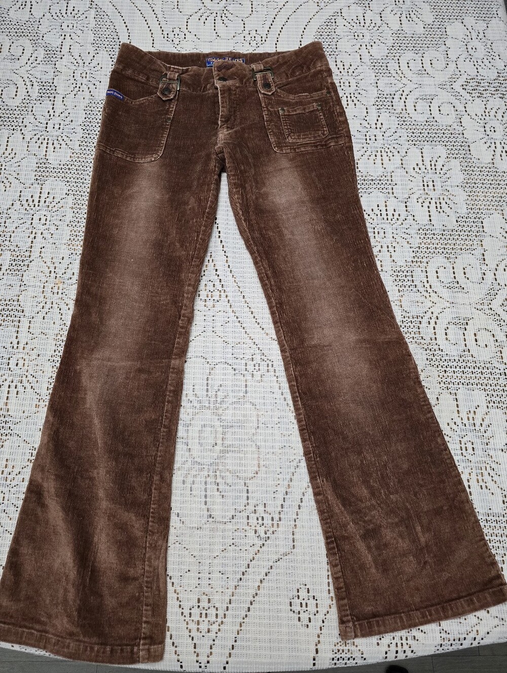 Vintage Magic Jeans Brown Corduroy Flared Pants